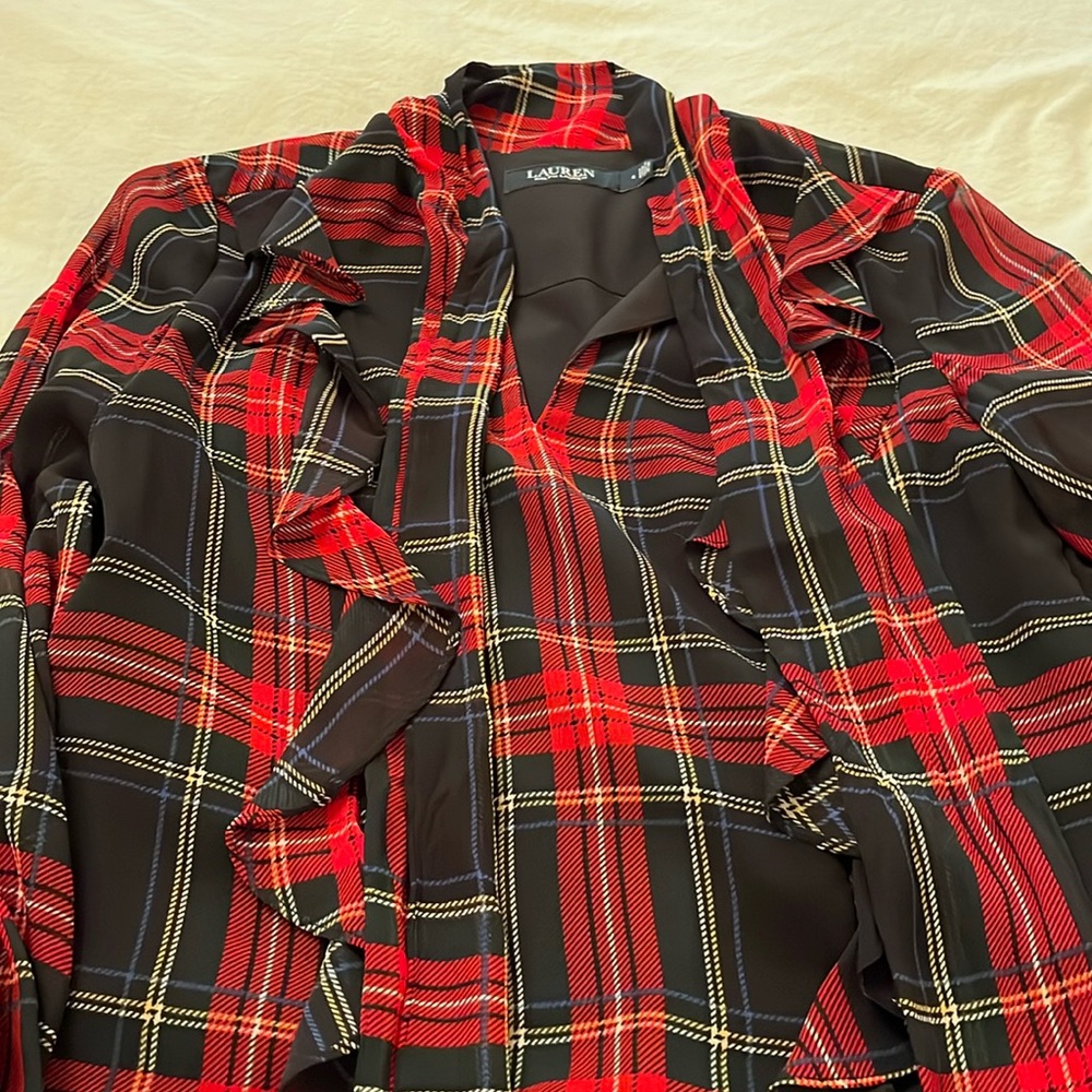 Gorgeous Lauren by Ralph Lauren plaid dress, women’s size 4.